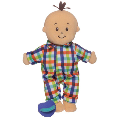Wee Baby Stella Doll - Peach Fella with Brown Hair Toys Manhattan Toy   