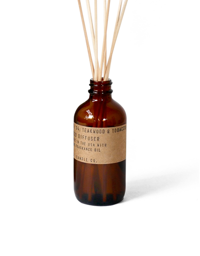 Tobacco + Teak Reed Diffuser by PF Candle Co Decor PF Candle Co   