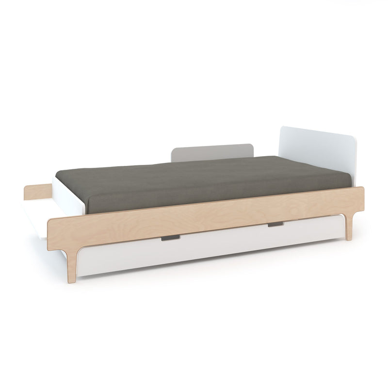 River Twin Bed - White / Birch by Oeuf Furniture Oeuf   