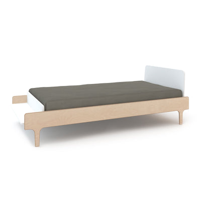 River Twin Bed - White / Birch by Oeuf Furniture Oeuf   