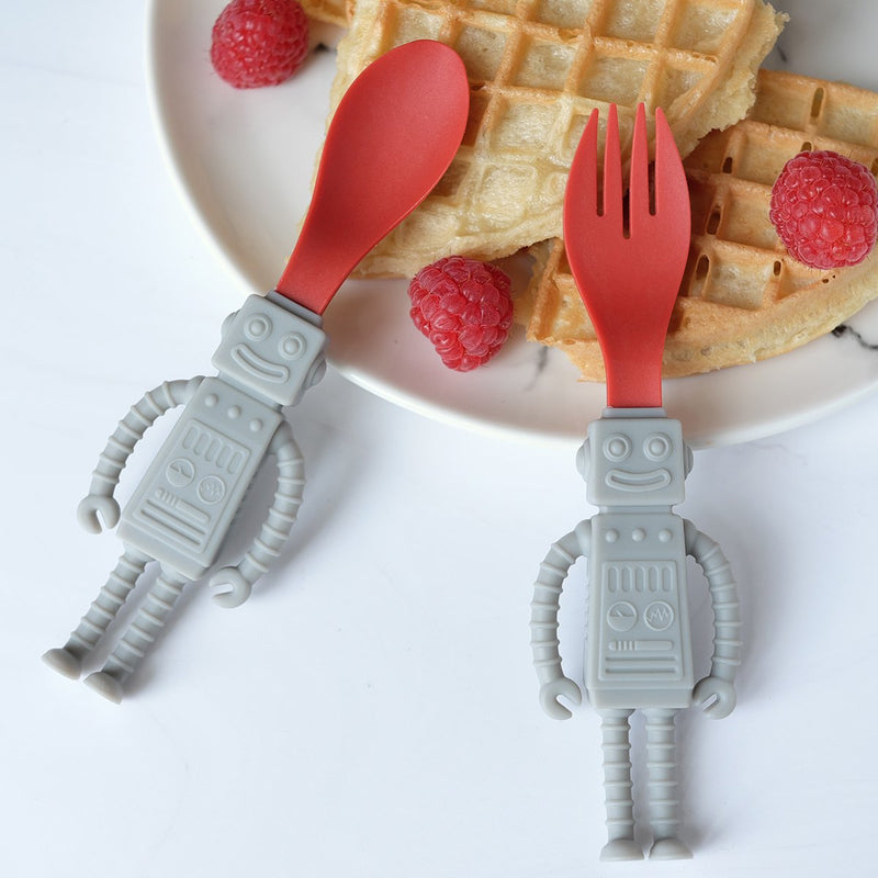 Robot Spoon and Fork by Daydreamer Nursing + Feeding Daydreamer   