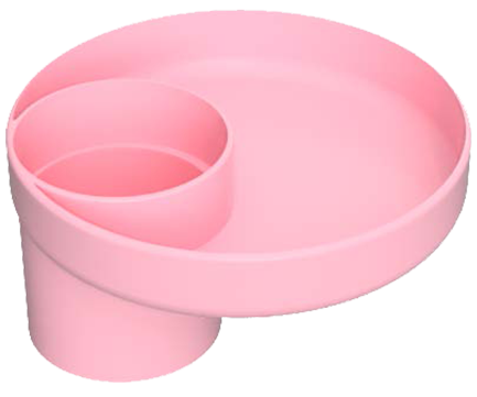 Travel Tray for Cup Holders Gear Travel Tray Pink  
