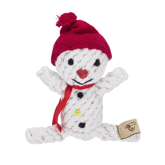 Rope Dog Toy - Scott the Snowman 6" by Jax & Bones