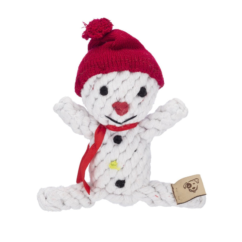 Rope Dog Toy - Scott the Snowman 6" by Jax & Bones Pets Jax & Bones   