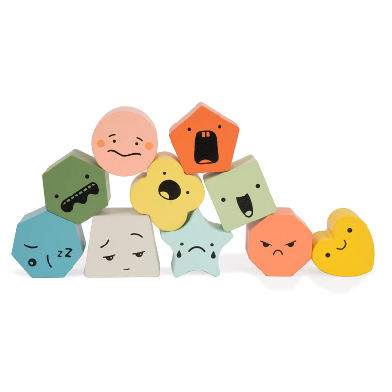 Shapes of Emotions Wooden Toy by Wonder & Wise Toys Wonder & Wise   