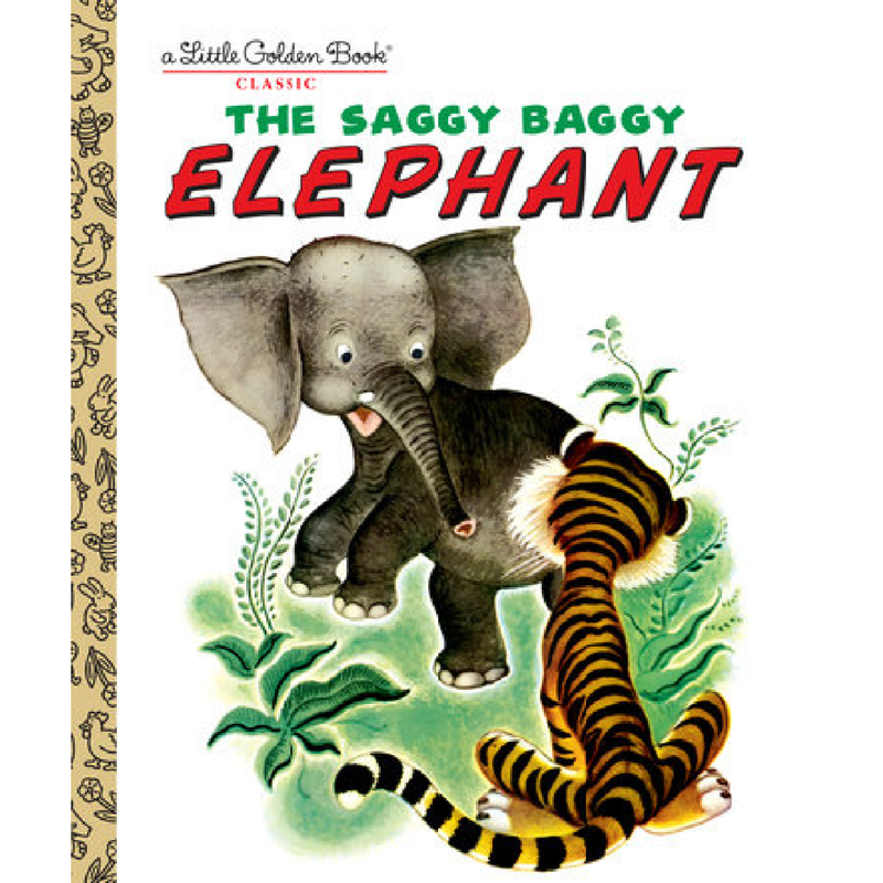 The Saggy Baggy Elephant - Little Golden Book Books Random House   