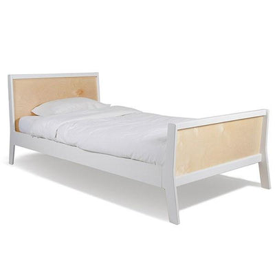 Sparrow Twin Bed - White / Birch by Oeuf Furniture Oeuf   