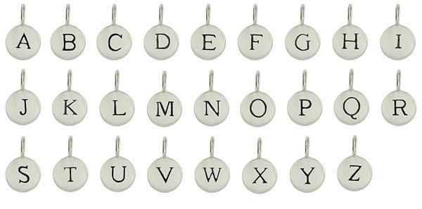 Sterling Silver Initial Pendant Only Accessories Wallin + Buerkle   