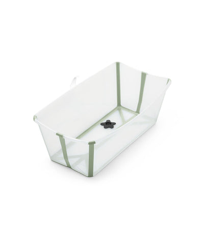 Flexi Bath Bundle Tub with Newborn Support by Stokke Bath + Potty Stokke Transparent Green  