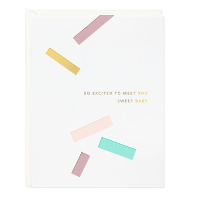 Sweet Baby Confetti Card by Ramona & Ruth Paper Goods + Party Supplies Ramona & Ruth   