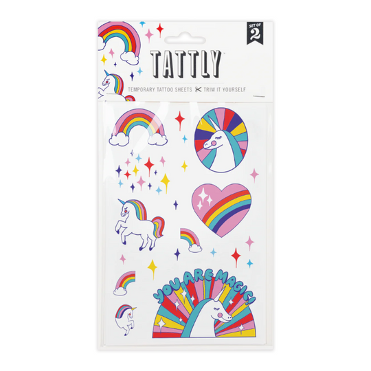 Rainbow Unicorns Sheet Tattoos - Set of 2 by Tattly