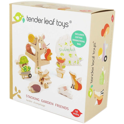 Stacking Garden Friends Wooden Toy by Tender Leaf Toys Toys Tender Leaf Toys   