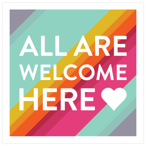 All Are Welcome Here Yard Sign - English / Minnesota