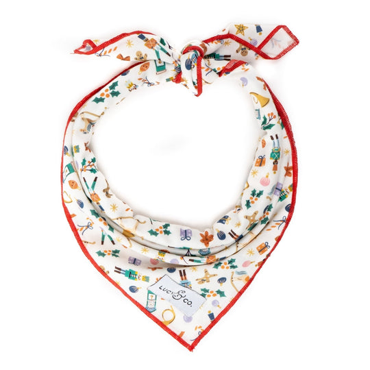The Sugarplum Bandana - Large by Lucy & Co
