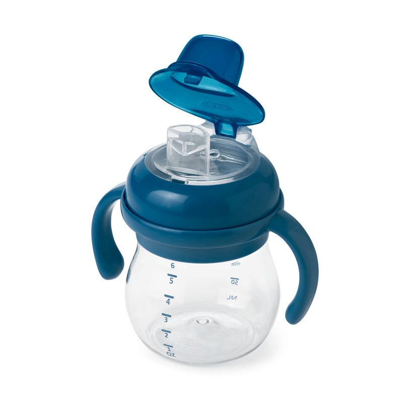 Transitions Soft Spout Sippy Cup with Removable Handles by OXO Tot Nursing + Feeding OXO Navy  