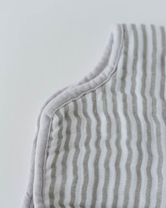 Cotton Muslin Burp Cloth - Grey Stripe by Little Unicorn Nursing + Feeding Little Unicorn   