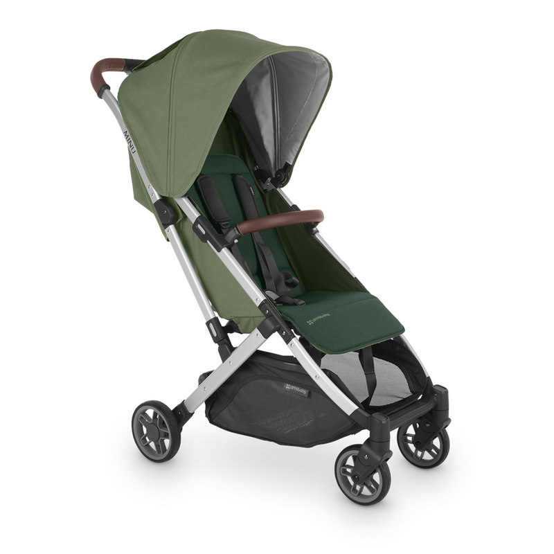 Minu V2 Stroller by UPPAbaby Gear UPPAbaby EMELIA (sage green/silver/chestnut leather)  