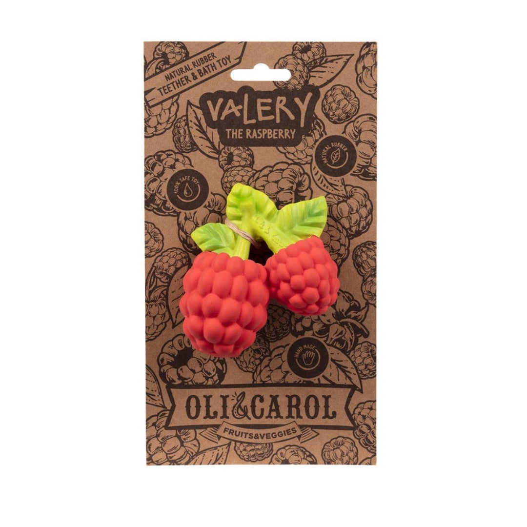 Raspberry Teething Pacifier Valery The Raspberry Teether By Oli
