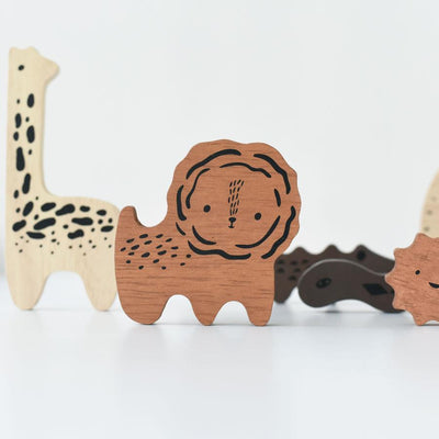 Wooden Tray Puzzle - Safari Animals by Wee Gallery Toys Wee Gallery   
