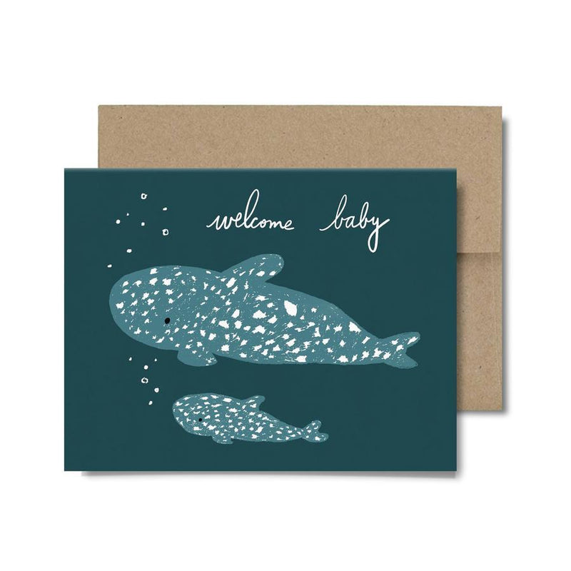 Baby Whale Shark Card by Paperapple Paper Goods + Party Supplies Paperapple   