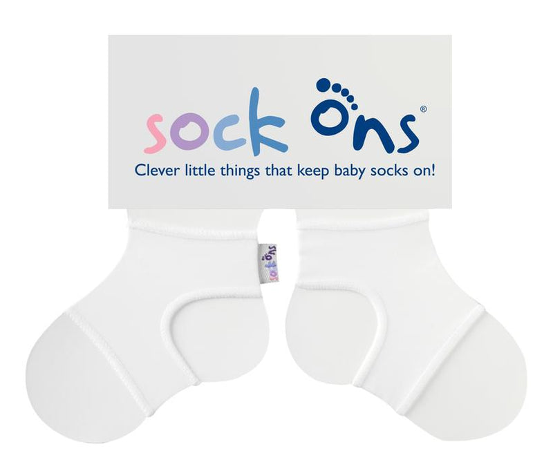 Sock Ons Classic Accessories Sock Ons WHITE S (0-6M) 