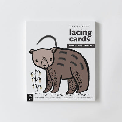Woodland Lacing Cards by Wee Gallery Toys Wee Gallery   