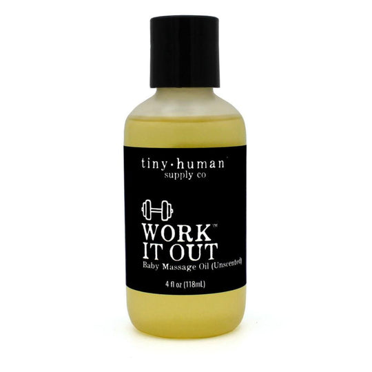 Work it Out Baby Massage Oil - 4 oz by Tiny Human Supply Co.