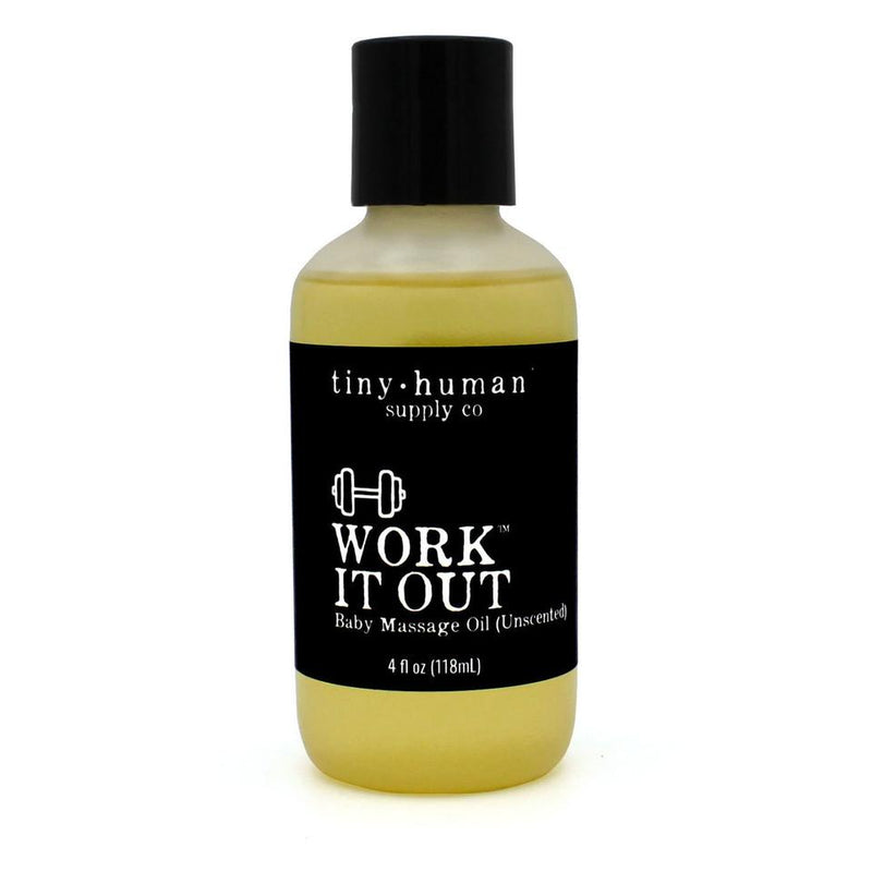 Work it Out Baby Massage Oil - 4 oz by Tiny Human Supply Co. Bath + Potty Tiny Human Supply Co.   