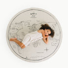 Leather Midi Mat by Gathre - World Map Circle Decor Gathre   