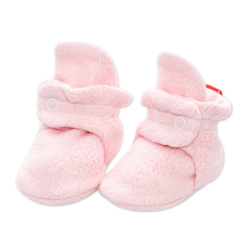 Cozie Fleece Booties - Baby Pink by Zutano Shoes Zutano   